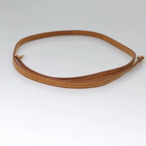 LOUIS VUITTON Shoulder Strap Leather 47.2"" Beige LV Auth 115737 - Picture 4 of 7
